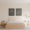 thumbnail image 1 of Nexera James 3 Piece Bedroom Set, Natural Blonde Oak, 1 of 8