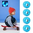 thumbnail image 2 of S SERENABLE Roues de Planche à Roulettes Glow Flash Cruiser Longboard 78a Bleu, 2 of 7