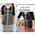 thumbnail image 3 of DEBGFS 100pcs/set Disposable Apron Transparent Waterproof Dishwasher Apron Easy Use for Restaurant Kitchen Cooking Cleaning Thick Plastic Aprons,milky, 3 of 11