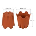 thumbnail image 2 of Unique Bargains 4' Silicone Round Flower Pot Planter Decorative Container, Terracotta 4 Pack, 2 of 5