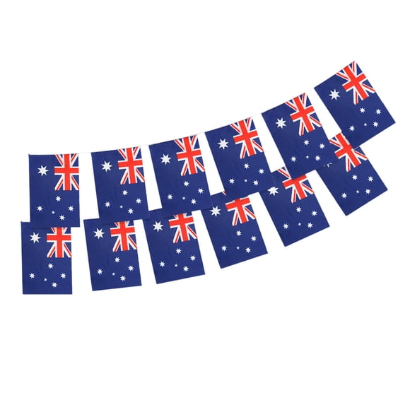 Deeceymbur Australia Football Bunting Flags String Pennant for Fan Viewing Events Party Decor Bar Atmospheres Set of 20