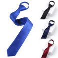 thumbnail image 3 of Cravate Rétro Étroite Mince pour Hommes Garçons, Cravate Pratique, Cordon à Tirer pour Mariage Fête Boîte de Nuit Marié Fête Robe Rouge, 3 of 8