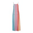 thumbnail image 3 of Pisexur Robe Sans Manches Col en V Mi-Mollet Robes Mi-Mollet pour Femmes Été Décontracté Col en V Imprimé Sans Manches Vacances Plage Longue Robe Femmes Robe, 3 of 5