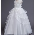 thumbnail image 2 of KAWELL Robe de Gala Princesse Sans Manches Brodée pour Filles Robe de Bal pour Enfants, 2 of 4