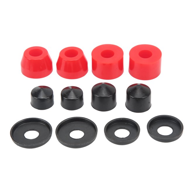 Skateboard Bushing Set, 90A Giving Better Experience Lightweight High Rebound PU Skateboard Bushing Set For Fish Board Red