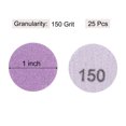thumbnail image 2 of Unique Bargains 25 Pack 1-Inch Purple Sanding Discs 150 Grits Hook & Loop Professional Aluminum Oxide Sandpaper Mini Size, 2 of 5