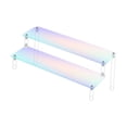 thumbnail image 4 of Présentoir Surélevé en Acrylique Transparent Support de Produit Rectangulaire 40 cm Vitrine double Couche, 4 of 9