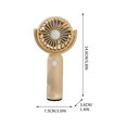 thumbnail image 3 of B Portable Handheld Mini Fan With 180 Degree Rotating Head 3 Speed Settings Removable Washable Mesh Cover Usb Rechargeable Ginger, 3 of 7