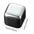 thumbnail image 2 of WIFKLSIIPG Ice Cubes Stones – Reusable Stainless Steel Stones – Stones for Your Favorite Beverage – Reusable Ice Cube Metal Stones Ideal for And(Pink), 2 of 3