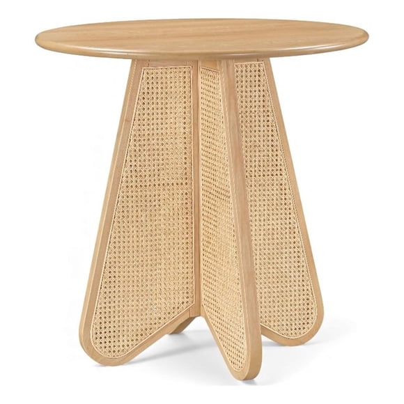 Meridian Furniture Butterfly 36" Natural Solid Wood / Cane Counter Height Table