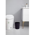 thumbnail image 3 of Grey Label Black Waste Can, Round Plastic Bathroom Trash Bin, Garbage Can & Wastebasket, 3 of 7