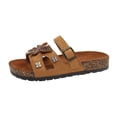 thumbnail image 2 of IUJSOY Slipper for Women Cork Footbed Slide Sandals Size 7, 2 of 9