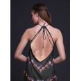 thumbnail image 2 of Bimba Robe Teinture sur Nœuds Décontractée Longue Dos Nu à Col Licou pour Femmes, Robe de Plage Imprimée - X-Grand, 2 of 6