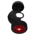 thumbnail image 1 of OULII 1 Ensemble Roue de Tondeuse Noire de Remplacement avec Rotation Flexible et Grande Capacité de Charge pour Outils d'Extérieur, 1 of 8