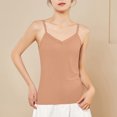 thumbnail image 1 of Womens Solid V-neck Lace Lace Suspender For Inner And Outer Wear Sleeveless T-shirt Top Collar Suspender, 1 of 4