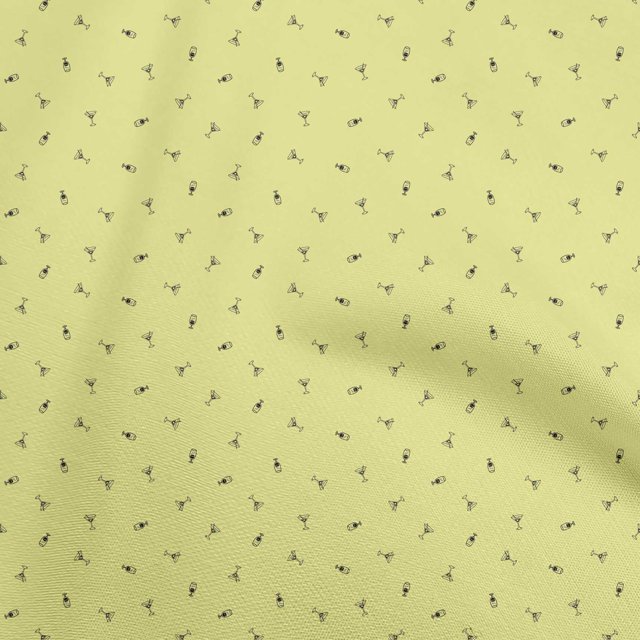 oneOone Cotton Flex Yellow Fabric Minimal Mocktail Craft Projects Decor Fabric Printed By The Yard 40 Inch Wide
