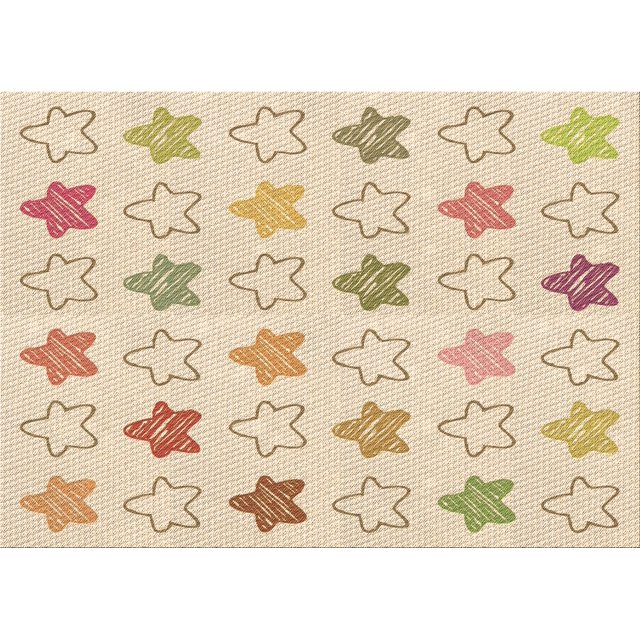 Ahgly Company Machine Washable Indoor Rectangle Transitional Vanilla Gold Area Rugs, 2' x 3'