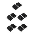 thumbnail image 3 of maskred Fashionable Retro PU Leather Men s Fingerless Driving Cycling Gloves Black Button L 5Set, 3 of 6