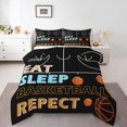 thumbnail image 2 of Erosebridal Cartoon Basketball Bedding Twin Comforter Set, Ball Sports Down Comforter, Kids Teens, Breathable 2 Pieces, 2 of 8