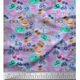 thumbnail image 1 of Soimoi Rayon Fabric Camera,Hat & Briefcase Travel Print Fabric by The Yard 56 Inch Wide, 1 of 3