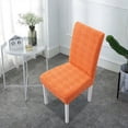 thumbnail image 4 of Apmemiss Cadeaux de Noël Liquidation Housse Élastique pour Chaise de Salle à Manger Demi-Ronde Housse de Chaise Domestique Coussin Dossier une Universelle Chaise, 4 of 6