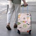 thumbnail image 2 of Travel Luggage Cover Suitcase Protector Fits 18-32 Inch Luggage Wheel Covers Patterned Travel Related Items Flower Luggage Protector Elastic Luggage Anti-scratch Suitcase Cover S, 2 of 5