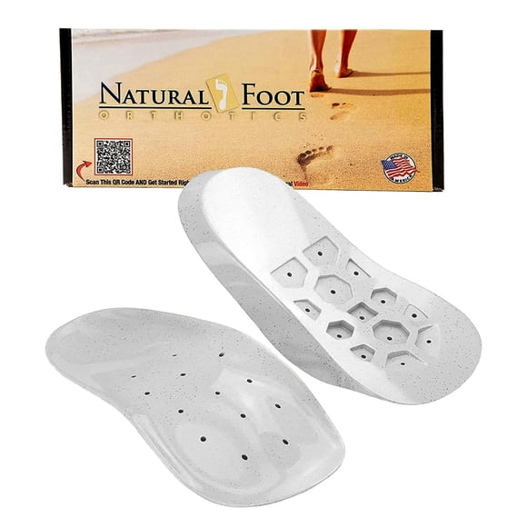 Natural Foot Orthotics. Podiatrist Designed for Medium Height Arches. Recommended for Plantar Fasciitis, Heel Spurs, Bunions, Neuromas, & Hammertoes. Intermediate Stabil