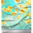 thumbnail image 3 of oneOone Cotton Poplin Fabric Leaves & Flower Panel Printed Craft Fabric BTY 42 Inch Wide, 3 of 3