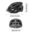 thumbnail image 5 of Upgraded Bike Helmet with 21 Ventilation Holes, Lightweight PC & Foam Construction, Multi-Sport Cycling Helmet for Adults, Optimal Head Protection, Breathable & Adjustable for Road Bikes & Scooters, 5 of 5