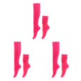 thumbnail image 3 of relayinert 2pack/lot Stably Fixed Slouch Socks With No Loose Thread Comfortable To Wear Polyester Polyester Made Breathable Rosy Red 3Set, 3 of 6