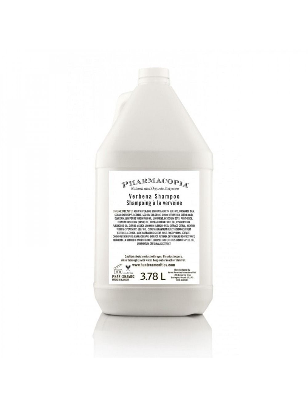 Shampoo Verbena PHARMACOPIA Gallon/ 3.78L 1/ Pack