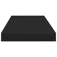 thumbnail image 3 of vidaXL Floating Wall Shelf Black 60x23.5x3.8 cm MDF, 3 of 4