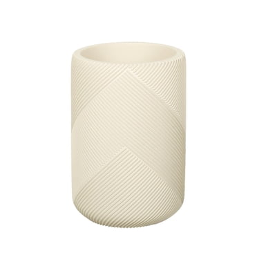 Verre Graph de rangement pour salle de bain Mainstays, résine durable, beige