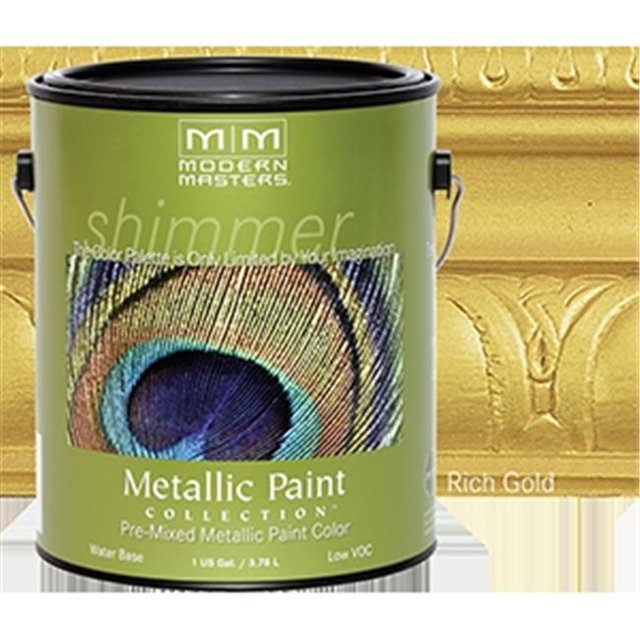 MODERN MASTERS ME701 1 Gal. Peinture Métallique Dorée Riche