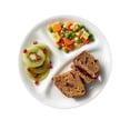 thumbnail image 2 of Corelle Winter Frost White 8.5" Glass Divided Lunch Plate, 2 of 2
