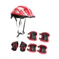 thumbnail image 4 of Siruishop Ensemble de Casque de Vélo pour Enfants Portable pour Planche à Roulettes Sports de Plein Air Patinage à Roues Alignées Rouge, 4 of 8