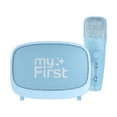 thumbnail image 1 of myFirst Voice 2 Kids Karaoke Machine Portable Bluetooth Speaker, Wireless Microphone, 5 Voice Changer (Blue), 1 of 6