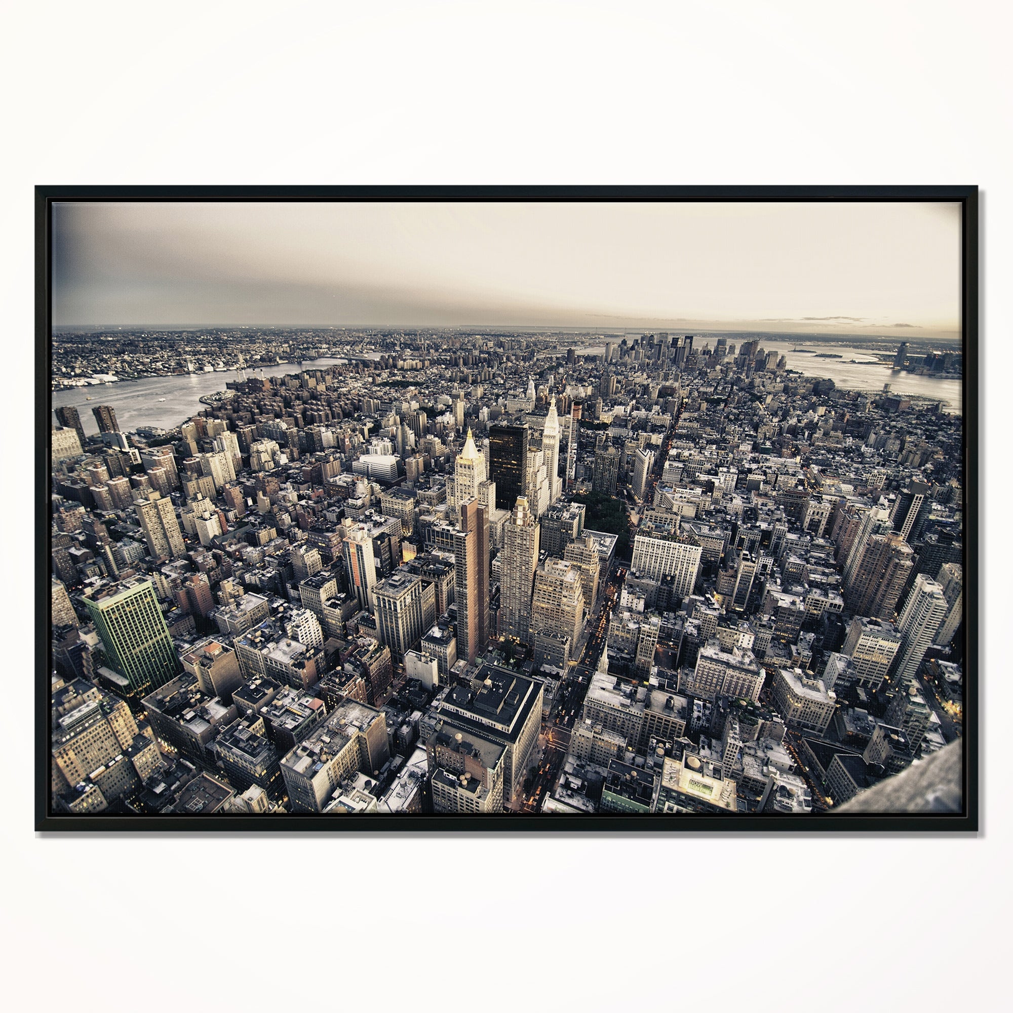 Design Art Architecture Et Couleurs De New York  Sur Toile Encadrée