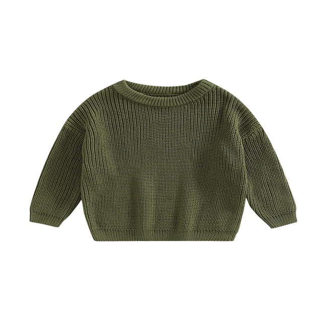Chandails à Col pour Bébé Manches Longues Pulls Tricotés Amples