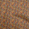 thumbnail image 1 of oneOone Polyester Spandex Orange Fabric Abstracts Sewing Material Print Fabric By The Yard 56 Inch Wide, 1 of 5