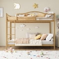 thumbnail image 4 of CazToi Heavy Duty 400 lbs Twin Loft Bed with Ladder Space Saving Metal Frame Easy Assembly, 4 of 7