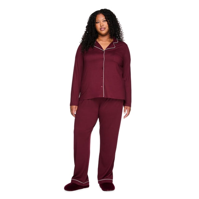 George Women's Plus Two Piece Pajama Set