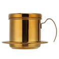thumbnail image 2 of Coffee Maker Pot, Durable Stainless Steel Reusable Portable Coffee Pot, for  Gold,Blue, 2 of 8