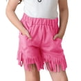 thumbnail image 1 of RIJOPUTY Shorts de Soccer pour Filles 10-12 Shorts de Danse Jeans Évasés pour Ados Shorts à Carreaux Rouges Shorts d'Entraînement Sans Coutures, Rose Vif 9-10 Ans, 1 of 4