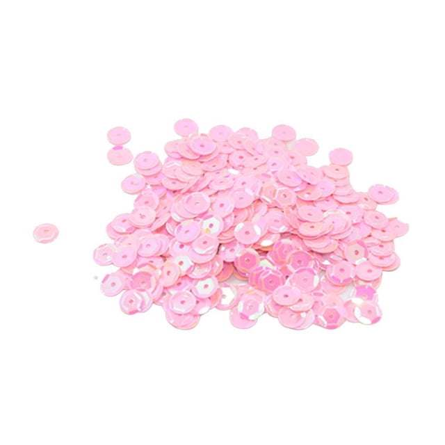 maskred Vibrant 400 Pcs Rondes en Vrac Sequins Couture Embellissement 7mm Rose 2ensemble