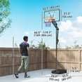 thumbnail image 2 of CoSoTower Panier de Basketball Réglable 4,1-8,5 Pi avec Plateau Incassable de 33 Pouces, Jante de 18 Pouces, Roues et Base Remplissable, pour Ados et Adultes, 2 of 7