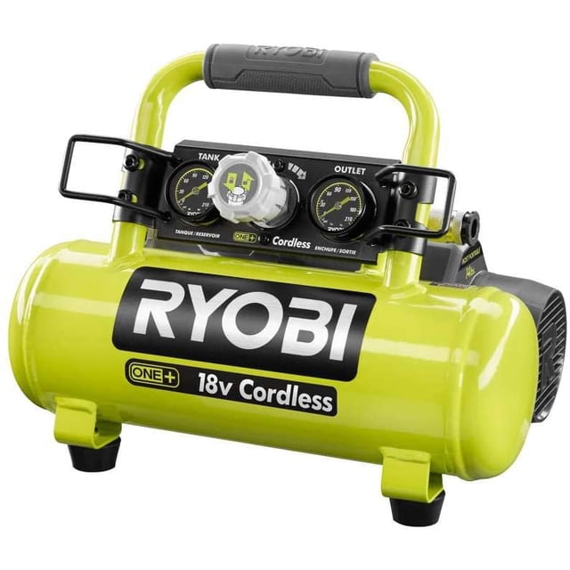 Ryobi Compresseur d'Air Portable Sans Fil 18 Volts ONE+ 1 Gal (Outil Seulement)