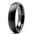 thumbnail image 2 of 6MM Men's Dome Black Tungsten Ring Wedding Band Jewelry, 2 of 3