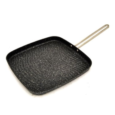Starfrit - The Rock Poêle à Griller, Largeur 10 Pouces, Surface Antiadhésive, Noir