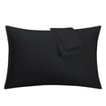 thumbnail image 1 of Black Pillowcases Soft Microfiber Pillow Case Cover with Zipper King, 2 Pack, 1 of 11